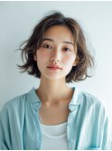黒髪/クラゲヘアー/オリーブグレー/小顔/ココアベージュ/上尾