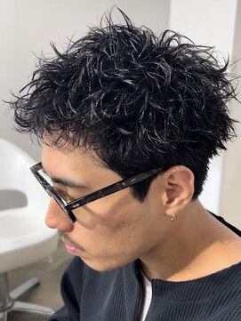 オーシャントーキョー 原宿(OCEAN TOKYO) メンズツイストスパイラルパーマツーブロックピンパーマ