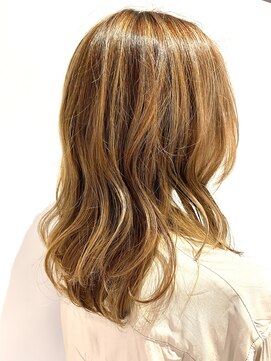 アズールサン 草加西口店(azule-sun) ハイライトカラー,ライトベージュ,グラデーション