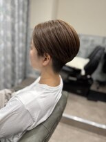 コクーン 辻堂(Cocoon) 骨格矯正◎小顔刈り上げショート×ベージュ 藤沢/ショート/湘南