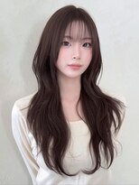 セブンルックス(7LOOKS) 【レイヤー】マゼンタブラウン×ロングローレイヤーヘア