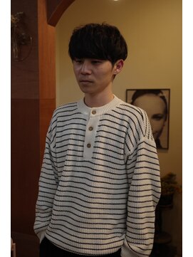 エディ(Edy) マッシュニュアンスパーマケアパーマ刈り上げメンズ眉毛カット