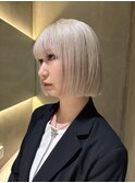 ブリーチ/グレージュ/顔周り/レイヤーカット