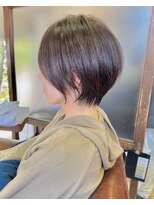 ハピネス クローバー 学園前店(Happiness CLOVER)&nbsp;ショートボブ×髪質改善×白髪ぼかし57ナチュラルショート