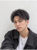 好印象アクティブショート×ルーズパーマで束感アップ