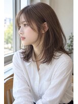 フレイムス ヘアアンドリラックス 大宮東口店(Frames)&nbsp;30代40代50代絶壁解消ひし形小顔前下がりミディアムレイヤー大宮