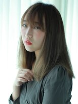 グラス(grass)&nbsp;ナチュラル　ストレート　うざバング　セミロング