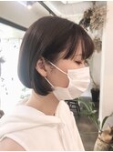 【Devellope.】乾かしてまとまる ミニボブ ピンクブラウン