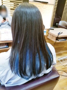 ブレス バイ ファースト 大和吉岡店(Breath by first) インナーグラデーション×スカイブルー【stylist西條】