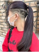 【roijir 山岸】スキンフェード女子 刈り上げ女子　ラベンダー