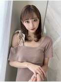 テラコッタ/韓国風ヨシンモリ/流れるレイヤー/前髪カール[銀座]