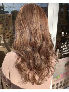 リラシー ヘアーアンドビューティー 龍ケ崎店(RELASY hair&beauty) ベージュハイライトカラー
