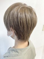 アンドティ ヘア 東久留米店(&.T HAIR) ショート/ハイトーン/ミルクティーベージュ