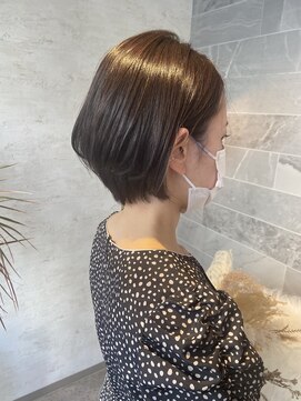 ジル アンク(Jill ankh) 《Jillankh姫路駅前》柔らかショートボブ　アッシュラベンダー