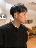 ウエイト高めのセンターパート