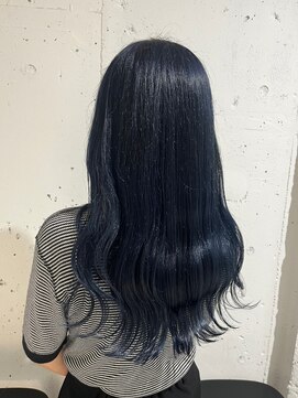 ラミ(L'ami) 【矢後あやこ】暗髪艶感ブルーブラック/大人韓国ヘア<南青山>