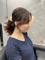 ファイブバイジエクト 堀江(FIVE by The Ect)&nbsp;顔まわりカット　韓国風前髪　後れ毛カット　もみあげカラー