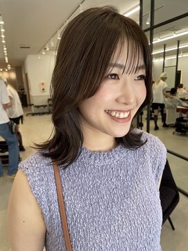 サンド 大阪梅田(sand) @eri_sand_ 前髪/マチルダボブ/ピンクベージュ[大阪梅田駅]