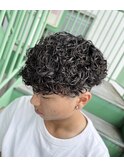 外国人風プードルパーマ