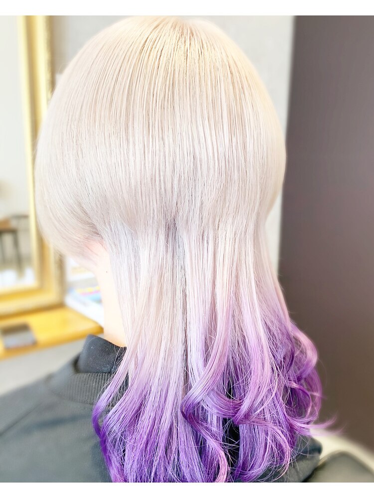 ホワイトカラー パープルグラデーション：L191500345｜アートヘアー 