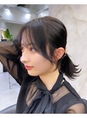 韓国レイヤー/韓国風/ボブ/髪質改善/黒髪/ブリーチなし〔池袋〕