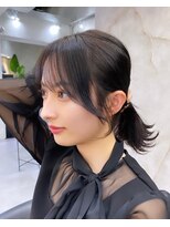 ロンドアヴァントゥス 池袋(Lond aventus)&nbsp;韓国レイヤー/韓国風/ボブ/髪質改善/黒髪/ブリーチなし〔池袋〕