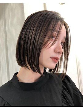 プアメリア 名古屋(Puamelia) レイヤーケアブリーチダブルカラーボブ_4403