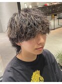 ハイライト×波巻きスパイラルパーマ