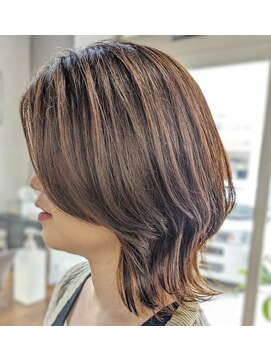ジェルム ヘアーワークス(germe hair works) ミディアムウルフ