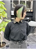 韓国風《ミントグリーン》ハイトーン/ケアブリーチ/ダブルカラー