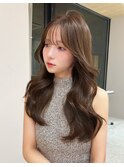 韓国ヘア×レイヤーカット×前髪カット 1121