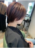 ショート_ベージュ_