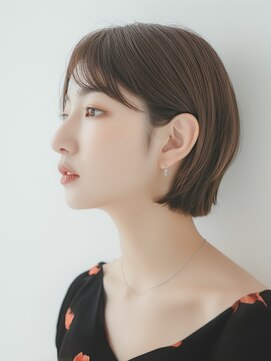 ルミヘアー 県庁藤江店(Lumi hair) 《Lumi hair》小顔丸みショートボブ20代30代40代 ¥10900