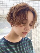 エリマ 横浜西口(elima)&nbsp;横浜西口大人ミディアムボブミディアムパーマ丸みレイヤーくびれ