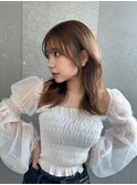 韓国ヘア/ブリーチ/顔周りカット/ハイトーン/レイヤーカット/