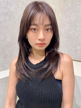 エジョン 八幡山店(Aejon) レイヤーロング/ヘルシースタイル/韓国ヘア/ベビーピンク/調布