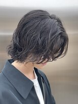 フィフスパーク(fifth PARK)&nbsp;渋谷毛流れスパイラルパーマメンズボブウルフメンズミディアム