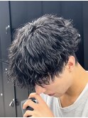 縦落ちパーマメンズパーマ