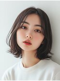 20代30代40代◎大人ナチュラル外ハネボブ/白髪ぼかし/髪質改善