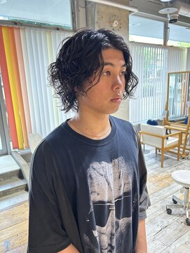 メンズ クーヘアー(Men's coohair) ミディアムスパイラルパーマ