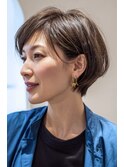 クールひし形ショート×似合わせ[六甲/髪質改善/白髪ぼかし]