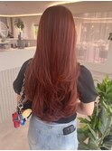 桑名ロングレイヤーカットハッシュカット透明感カラー重めロング