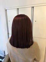 ディシェーレローブ(die Schere Lob)&nbsp;ピンクブラウンで白髪ぼかしカラー