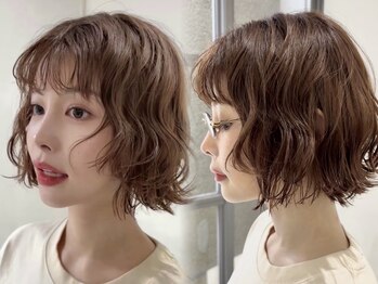 メゾンアクア 表参道(Maison ACQUA)の写真/骨格に合わせた似合わせカット×ダメージレスなトリートメントパーマ』で朝のセットを楽ちんに♪