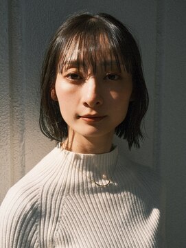 ピークアブー 原宿ハラカド(PEEK-A-BOO) くせ毛多毛ショートボブ外ハネ切りっぱなし襟足結べる