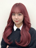 ベル 表参道Terrace(Belle)&nbsp;ワインレッドチェリーレッドボルドーカラーハイレイヤーウルフ