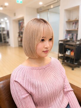 イグレック 庄内本店(igrek) トレンド顎ラインボブ♪◯田口響希