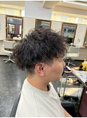 波うちパーマ　ツイストスパイラルパーマ　メンズシャドウパーマ