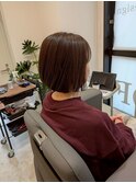 国分寺ショートカットショートボブイルミナカラーヘッドスパ韓国