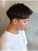 MEN’S/リバースセンターパート/ニュアンスパーマ/新宿